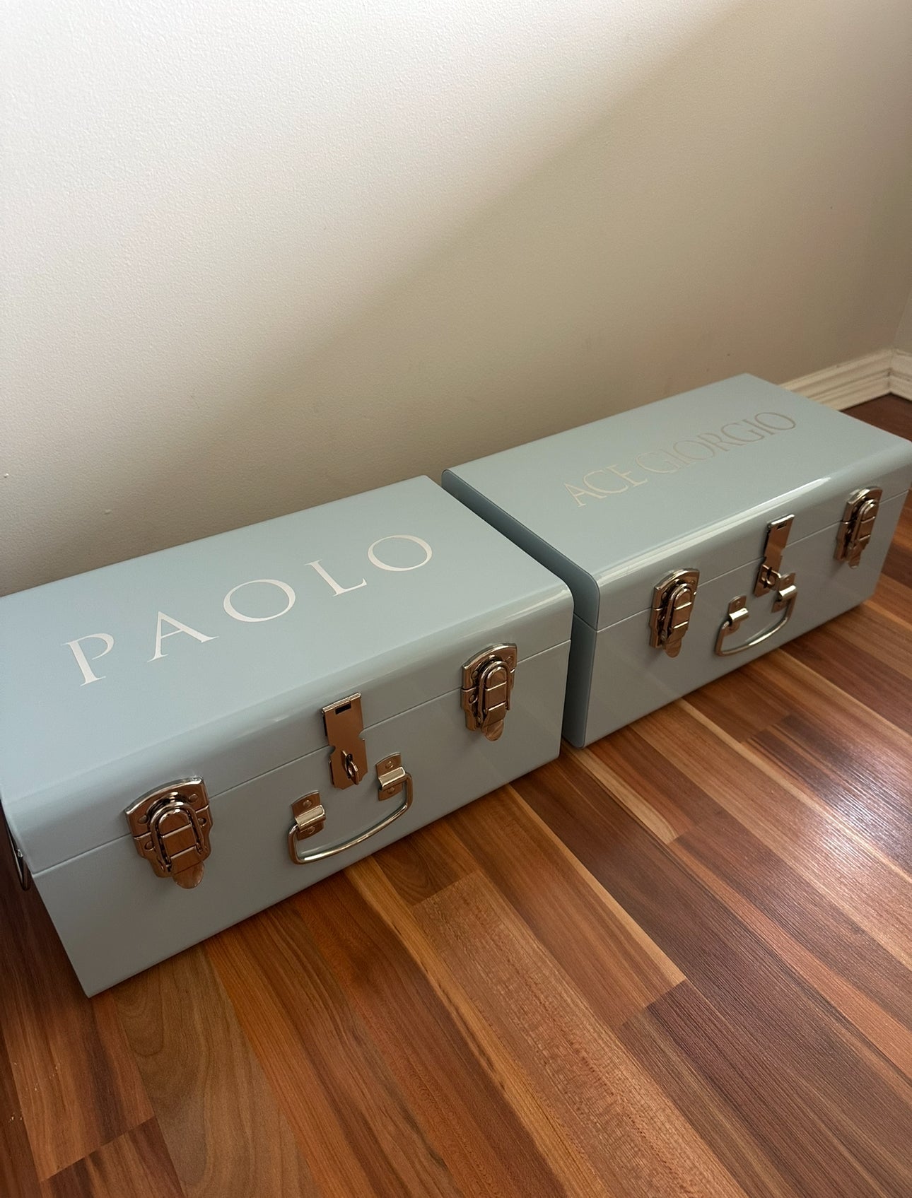Small Metal Storage Trunks - BabyBoo Prints