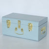Personalised small size metal storage keepsake trunk box by BabyBoo Prints