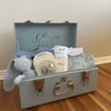 Custom gift trunk small size for newborn, filled with baby essentials and personalised items - Babyboo prints