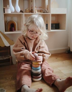 Stacking Rings Toy Mushie - BabyBoo Prints