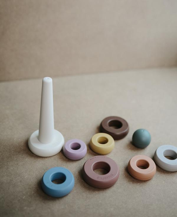 Stacking Rings Toy Mushie - BabyBoo Prints