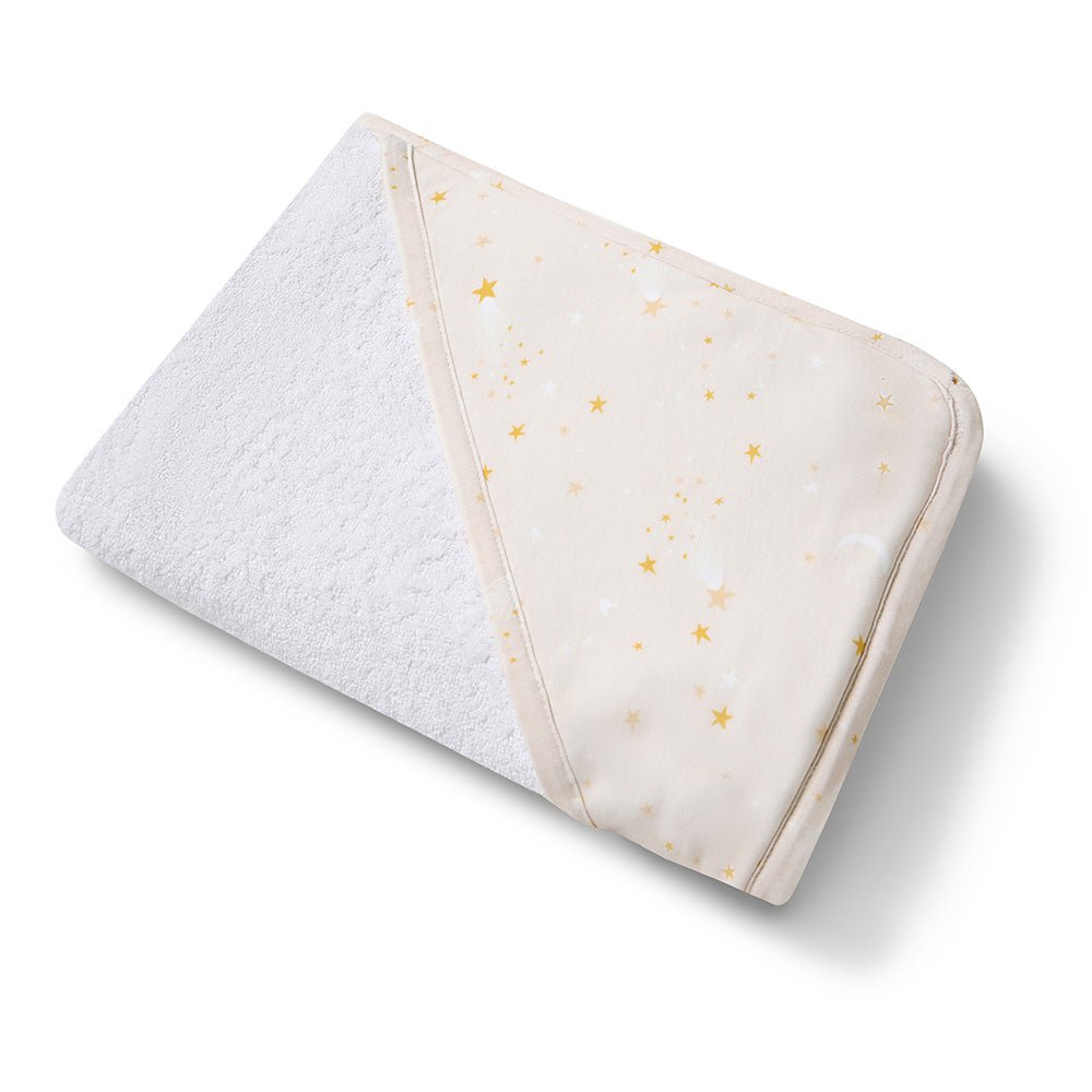 Stardust Organic Hooded Baby Towel - BabyBoo Prints