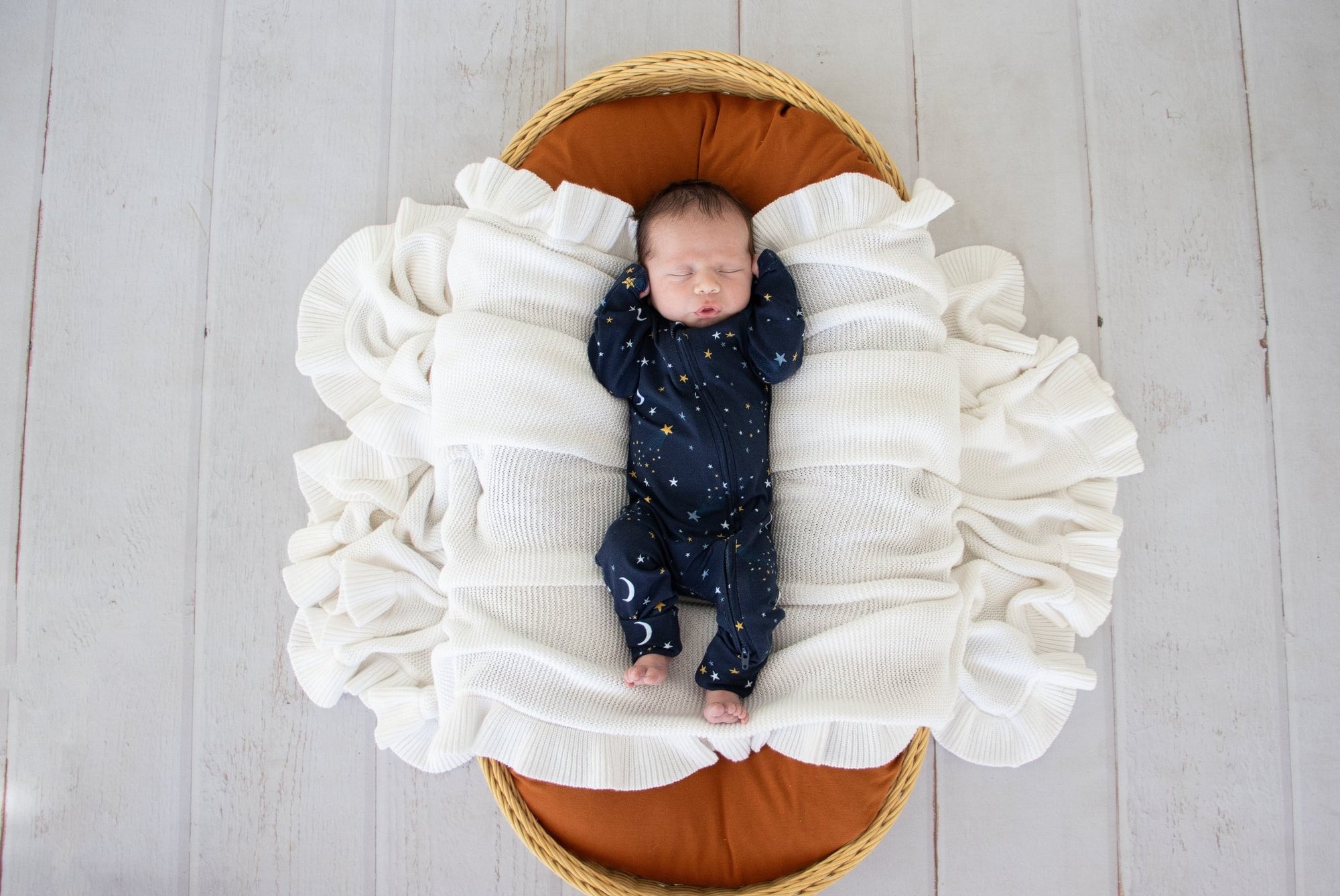 Starry Night Organic Snugglesuit Convertible Romper - BabyBoo Prints
