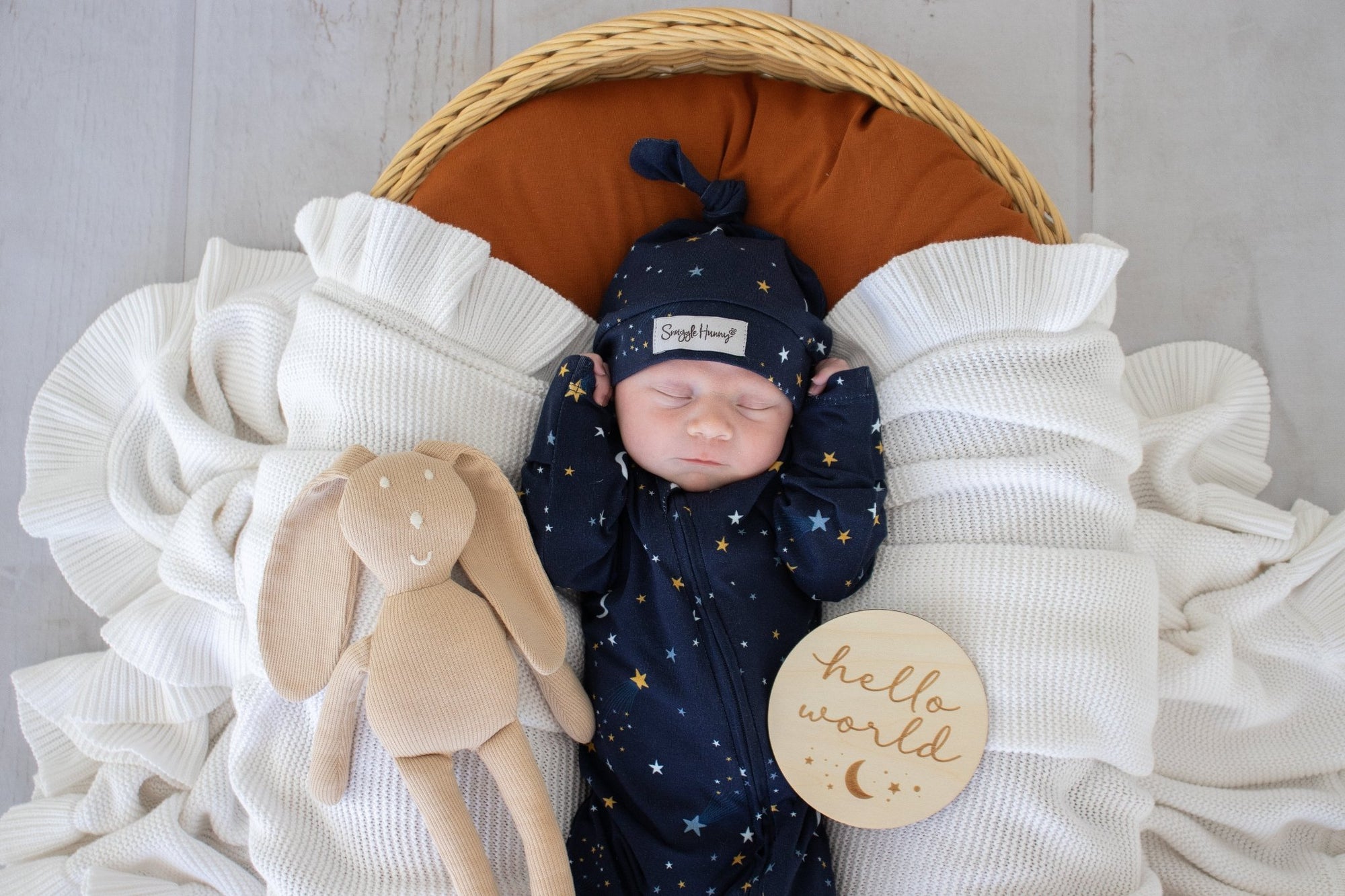 Starry Night Organic Snugglesuit Convertible Romper - BabyBoo Prints