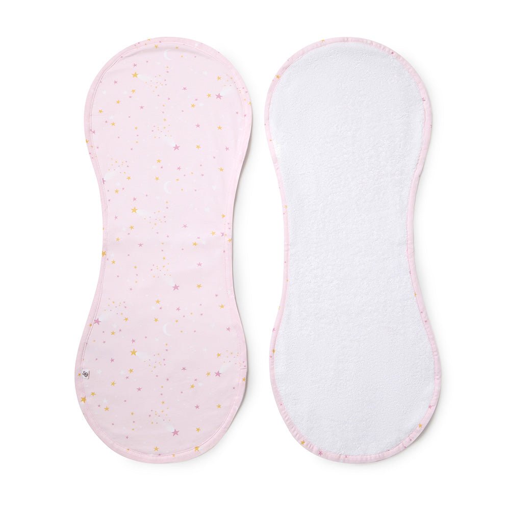 Twinkle organic cotton burp cloth by BabyBoo Prints