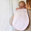 Twinkle organic cotton burp cloth by BabyBoo Prints