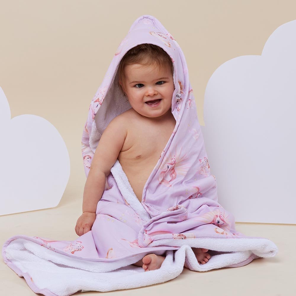 Unicorn - Baby Bath Towel - BabyBoo Prints