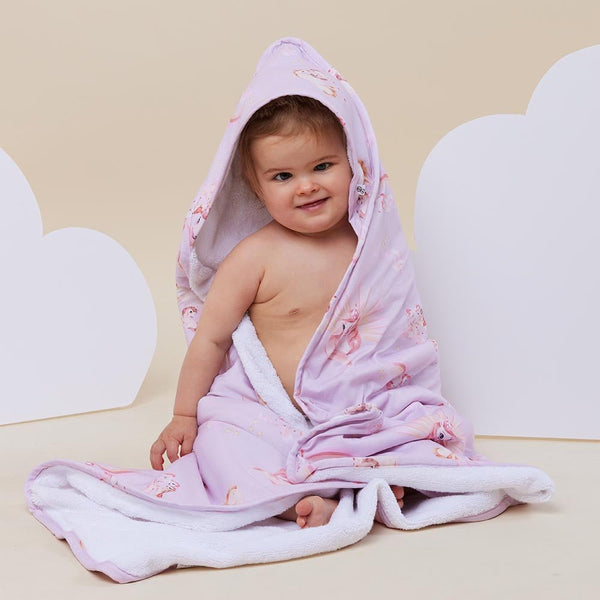 Unicorn Baby Bath Towel BabyBoo Prints - Main Image