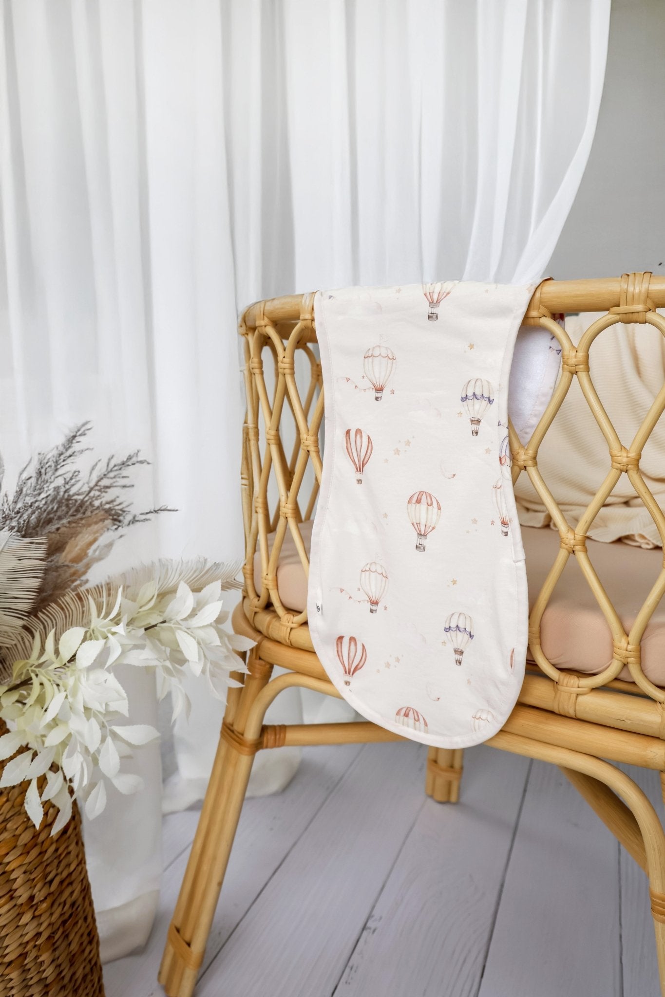 Up & Away Organic Cotton Burp Cloth - BabyBoo Prints