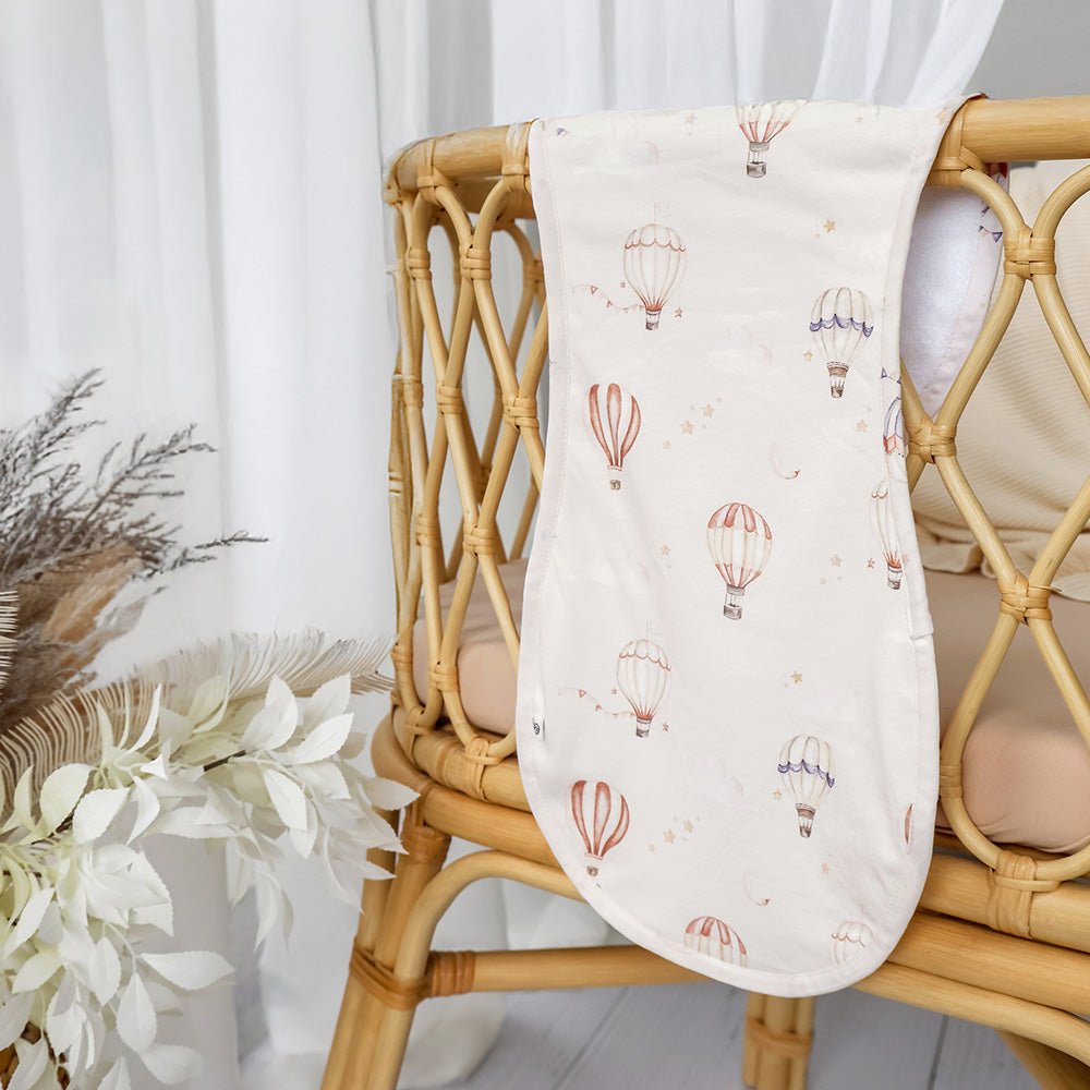 Up & Away Organic Cotton Burp Cloth - BabyBoo Prints