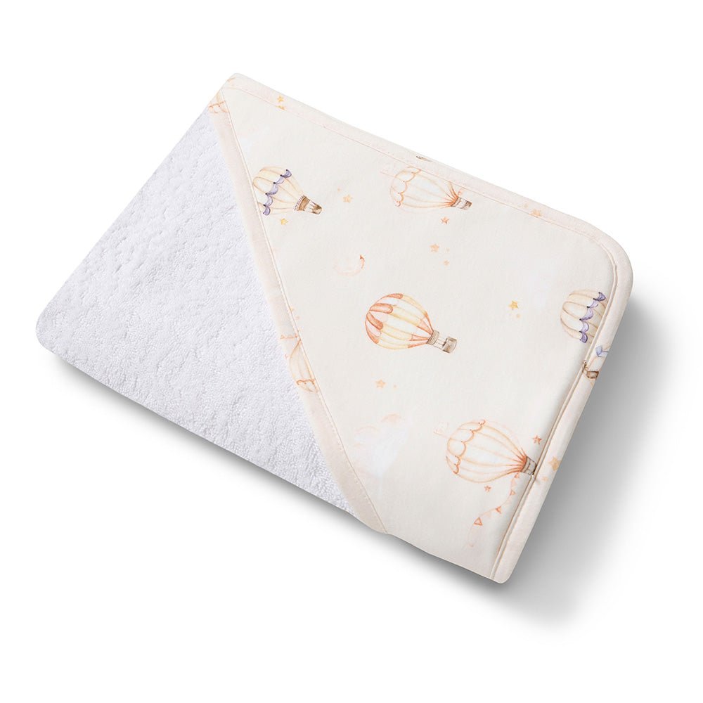 Up & Away Organic Hooded Baby Towel - BabyBoo Prints
