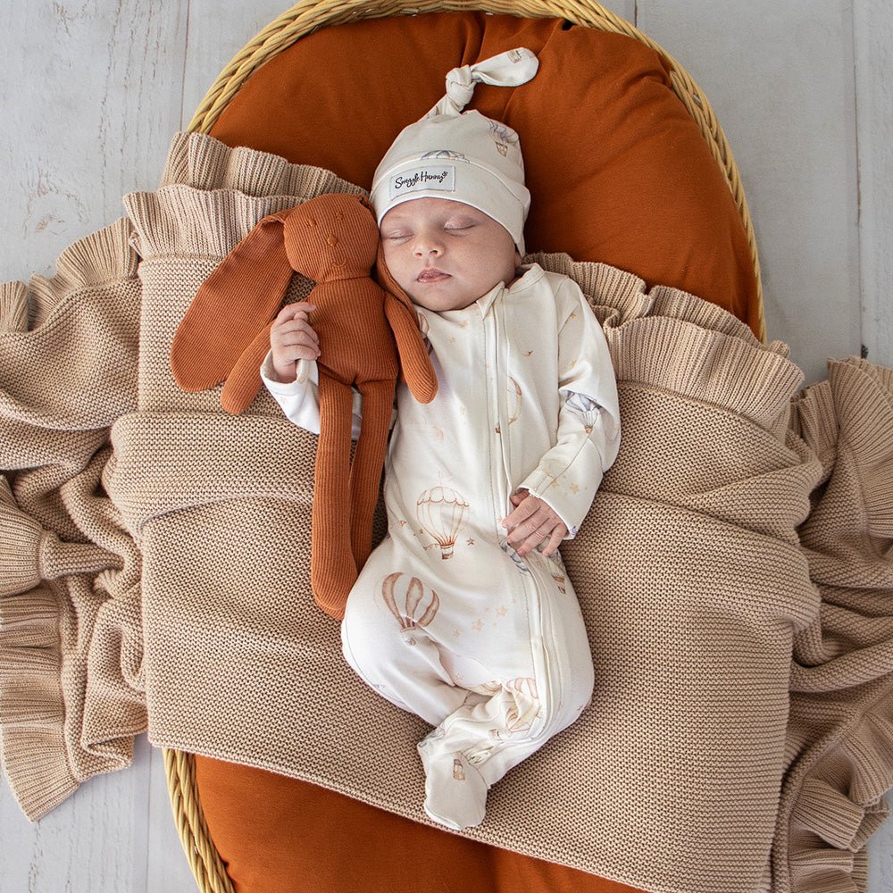 Up & Away Organic Snuggle Sleepsuit Zip Footie - BabyBoo Prints