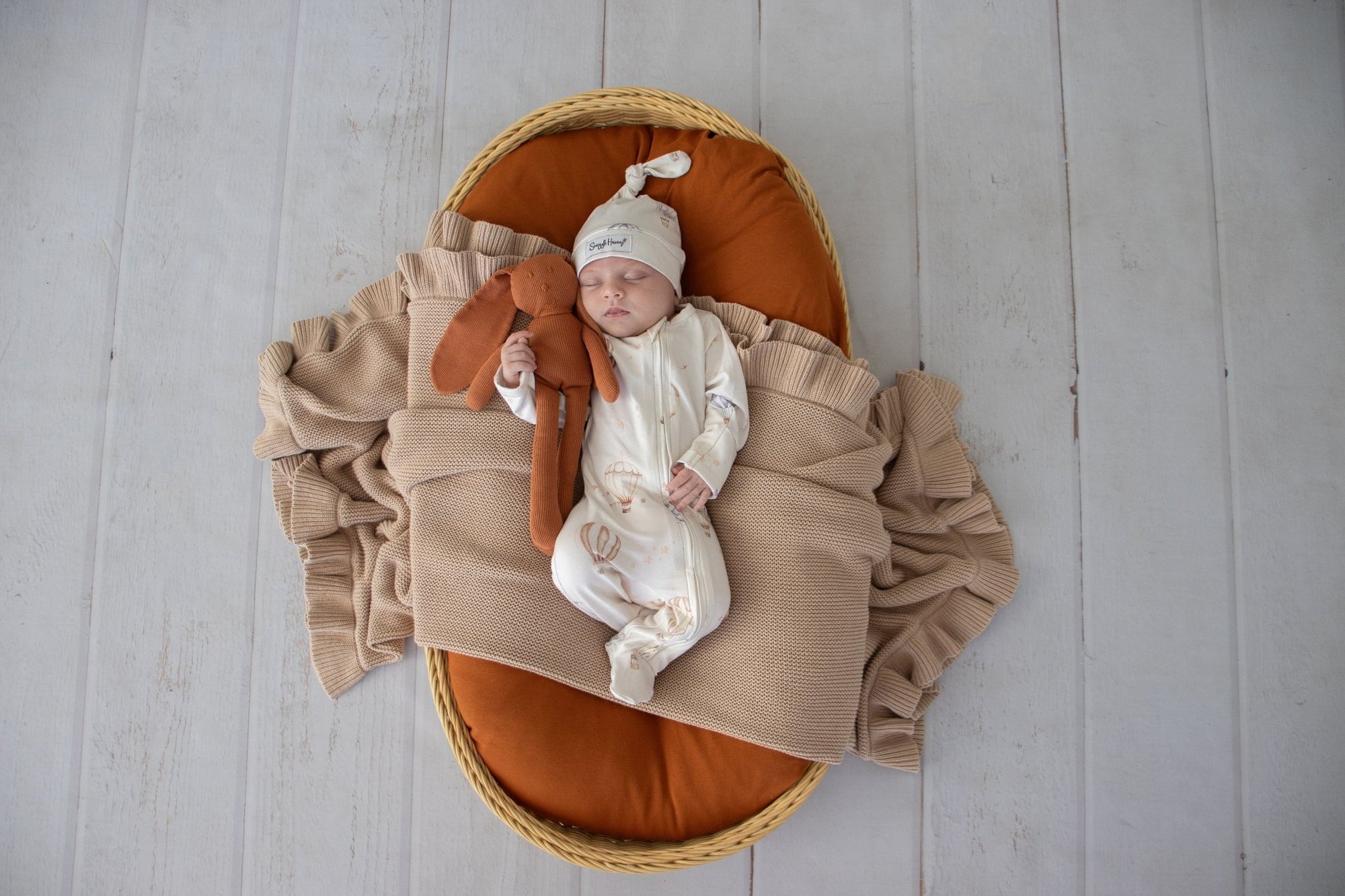 Up & Away Organic Snuggle Sleepsuit Zip Footie - BabyBoo Prints