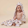 Vintage Cars Organic Hooded Baby Towel - BabyBoo Prints