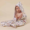 Vintage Cars Organic Hooded Baby Towel - BabyBoo Prints