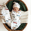 Vintage Cars Organic Muslin Wrap - BabyBoo Prints