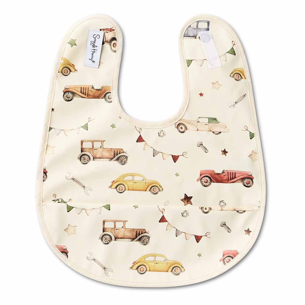 Vintage Cars Snuggle Bib - BabyBoo Prints