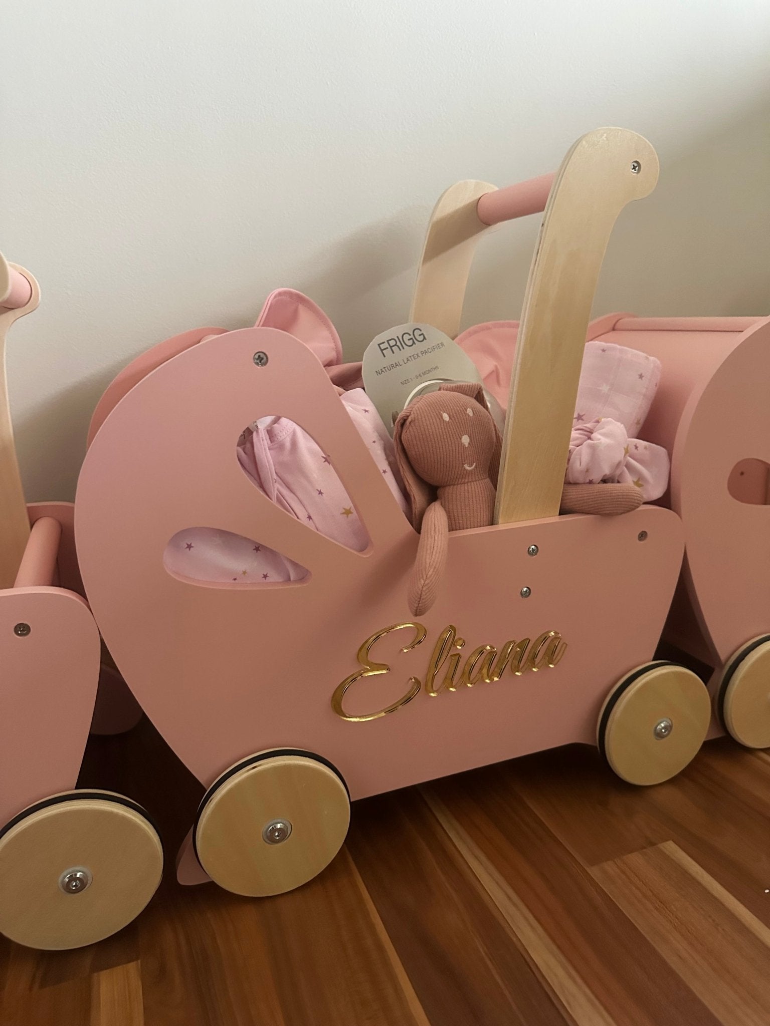 Wooden Dolls Pram & Walker - BabyBoo Prints