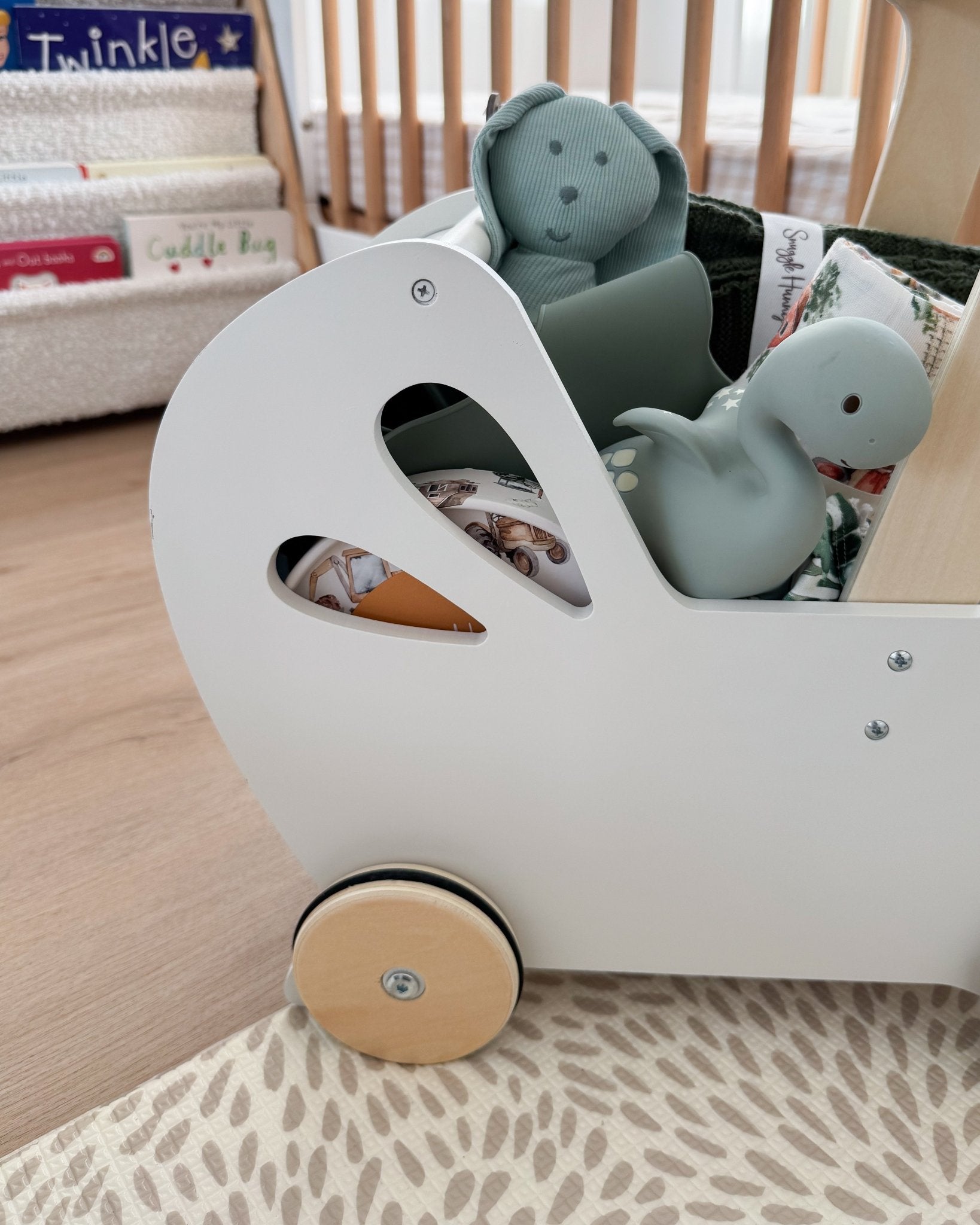 Wooden Dolls Pram & Walker - BabyBoo Prints